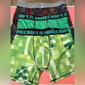 Boys Minecraft and Family guy  Green Pixel Boxer Briefs - 3-Pack